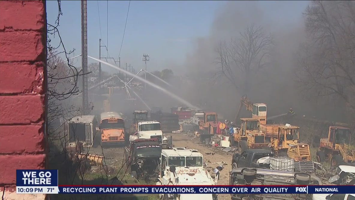 3-alarm Hunting Park junkyard fire injures 1 person